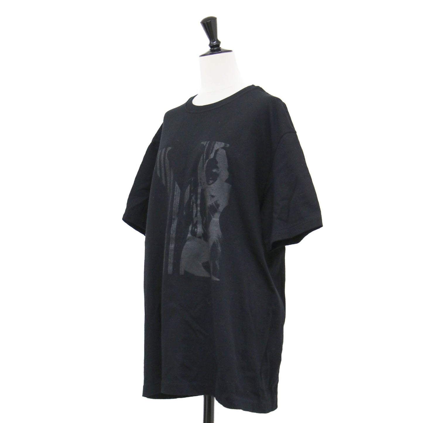 Y's 23秋冬 MAX VADUKUL プリント 半袖 Tシャツ / カットソー ハーフスリーブ クルーネック コットン