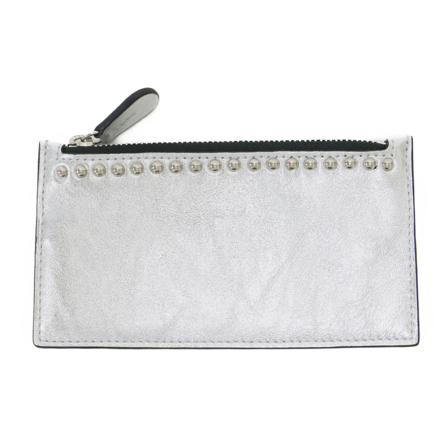 スタッズ キーポーチ / POUCH WITH STUDS キーケース メタリック レザー