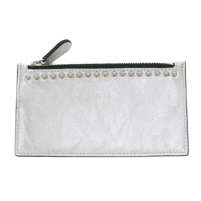 スタッズ キーポーチ / POUCH WITH STUDS キーケース メタリック レザー