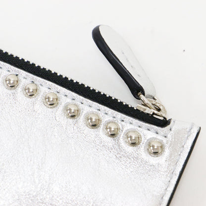 スタッズ キーポーチ / POUCH WITH STUDS キーケース メタリック レザー