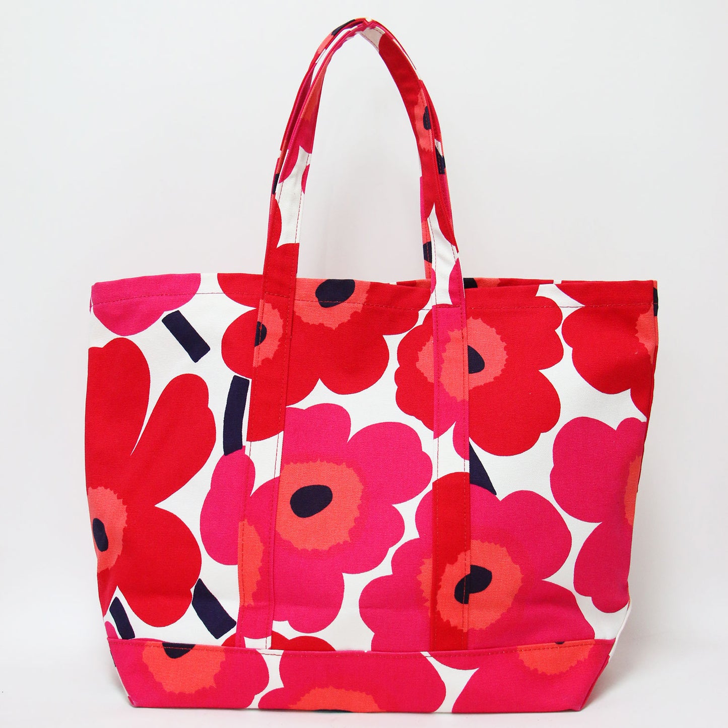 Pieni Unikko Peruskassi WX トートバッグ / ショルダーバッグ 肩掛け 花柄 キャンバス コットン