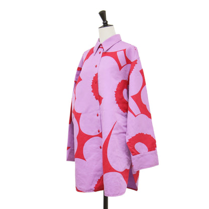 26春夏 Heitto Unikko 花柄 長袖 シャツ / 長袖 レギュラーカラー オーバーサイズ ウニッコ コットン リネン