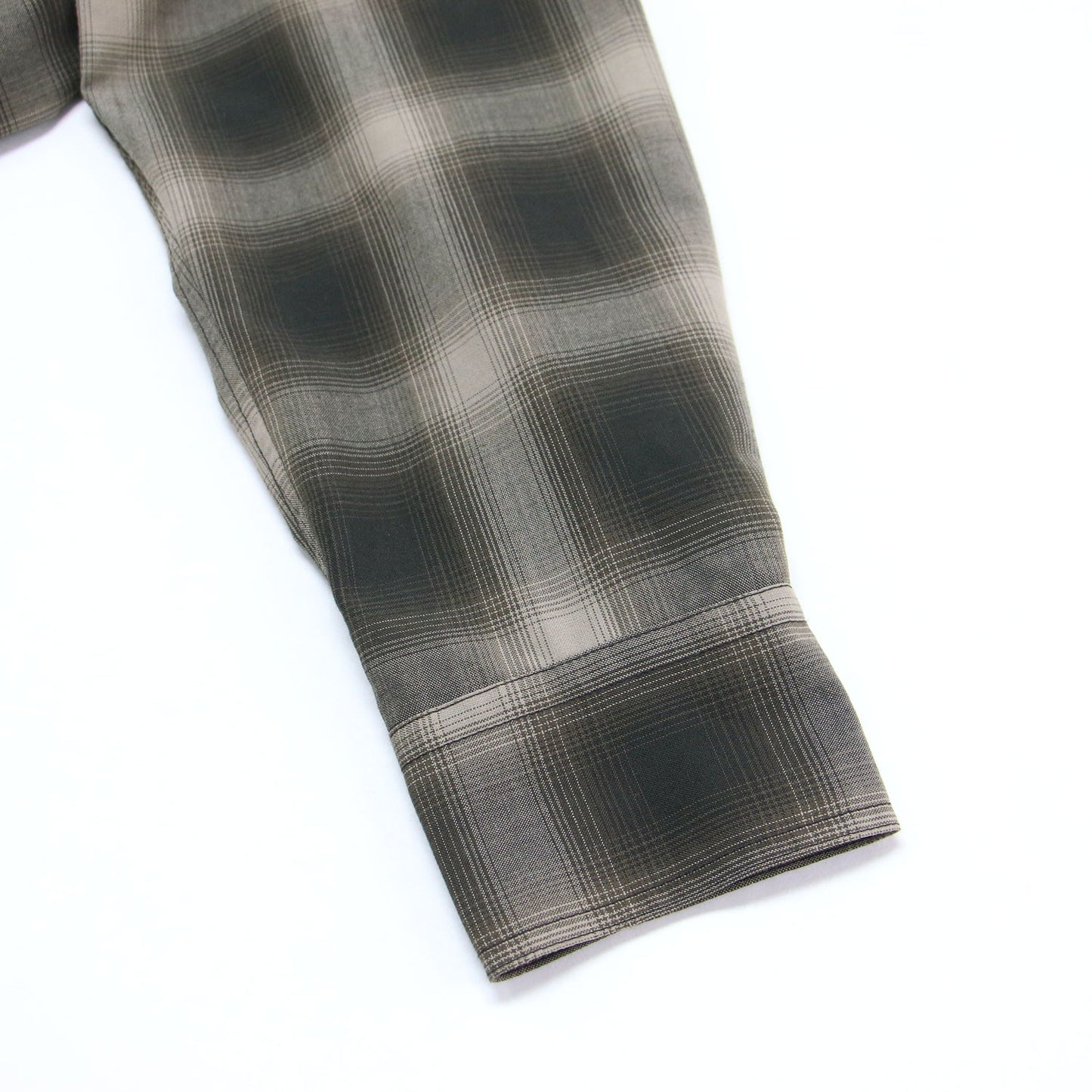 25秋冬 OMBRE CHECK シャツ / 長袖 オーバーサイズ チェック ウール