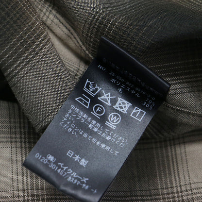 25秋冬 OMBRE CHECK シャツ / 長袖 オーバーサイズ チェック ウール