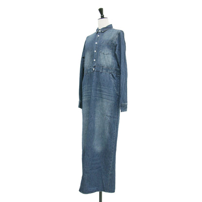 MONN × Yoshiiiiii 24春夏 デニム シャツ ワンピース / ロング 長袖 コットン