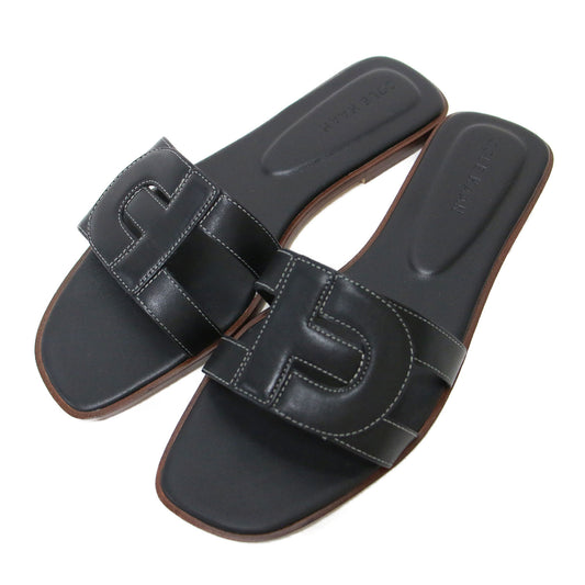 24春夏 レザー フラット サンダル / CHRISEE SANDAL ベルト ロゴ