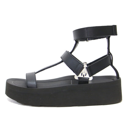 エニド レザー アンクルストラップ サンダル / ボリュームソール ベルクロ 牛革