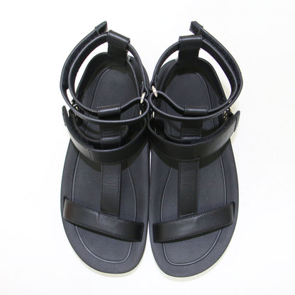 エニド レザー アンクルストラップ サンダル / ボリュームソール ベルクロ 牛革