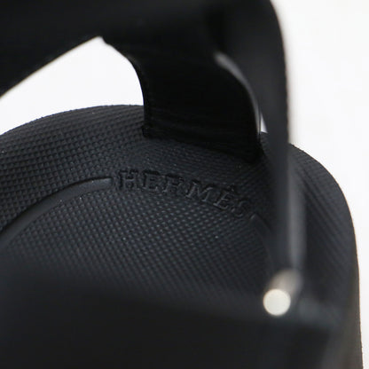 エニド レザー アンクルストラップ サンダル / ボリュームソール ベルクロ 牛革