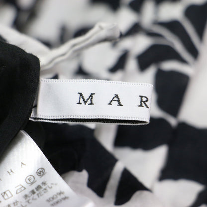 22春夏 月影のスカート / ロング ティアード ギャザー 花柄 フラワープリント コットン