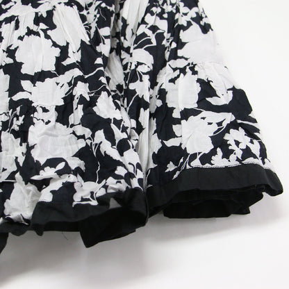 22春夏 月影のスカート / ロング ティアード ギャザー 花柄 フラワープリント コットン