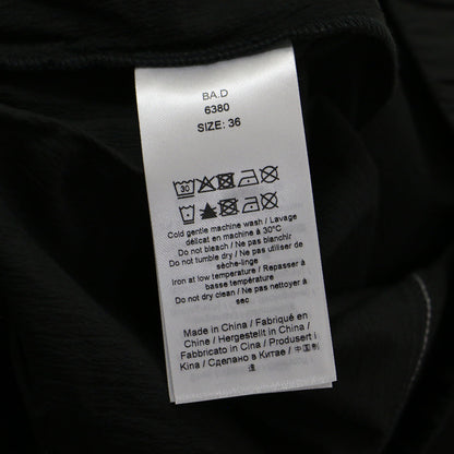 コットン クレープ カーブ パンツ / Cotton Crepe Elasticated Curve Pants テーパード ウエストゴム ステッチ