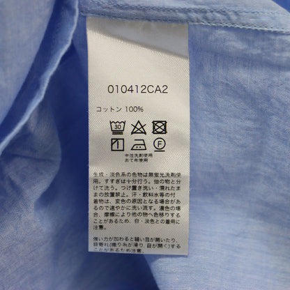 コットンボイルプレーンシャツドレス