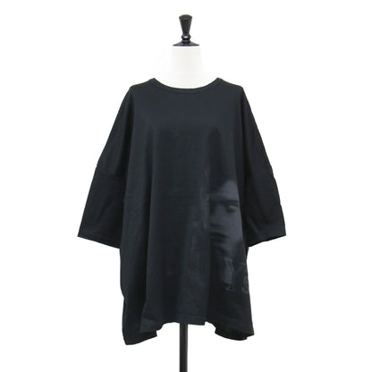 Y's プリント ハーフスリーブ Tシャツ YN-T08-962 / カットソー クルーネック ワイド コットン