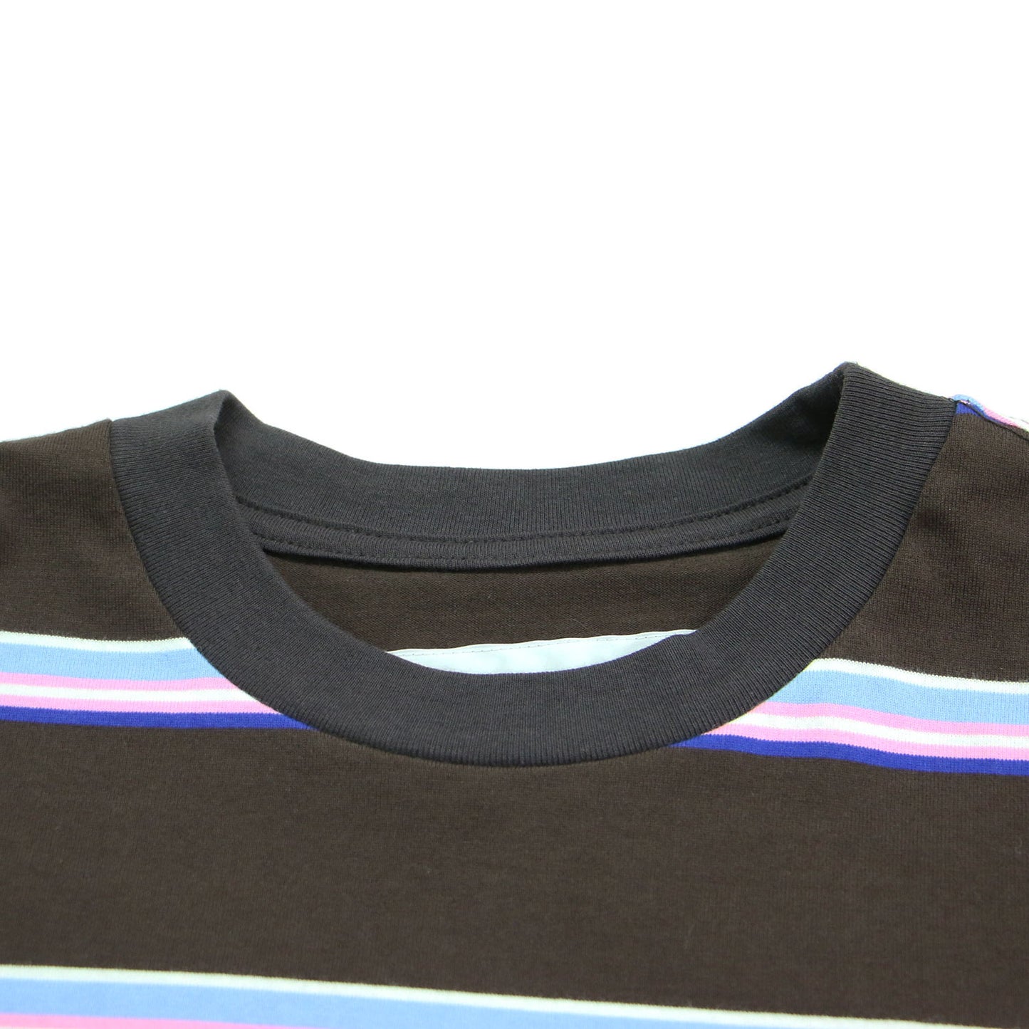 25秋冬 コットン ボーダー レイヤード 長袖 Tシャツ / COTTON BORDER LAYERED L/S T-SHIRT カットソー クルーネック ロングスリーブ