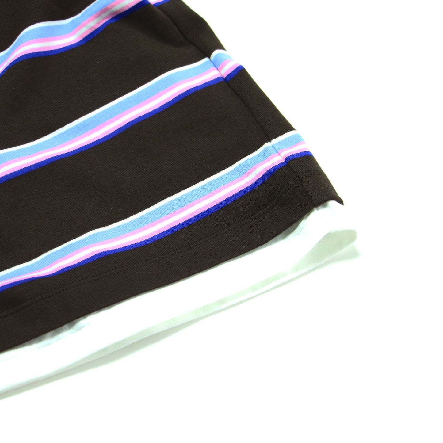 25秋冬 コットン ボーダー レイヤード 長袖 Tシャツ / COTTON BORDER LAYERED L/S T-SHIRT カットソー クルーネック ロングスリーブ