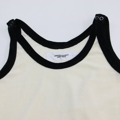 コットン ベロア 3WAY タンクトップ / COTTON VELOUR UP AND DOWN TANK TOP パイピング コットン