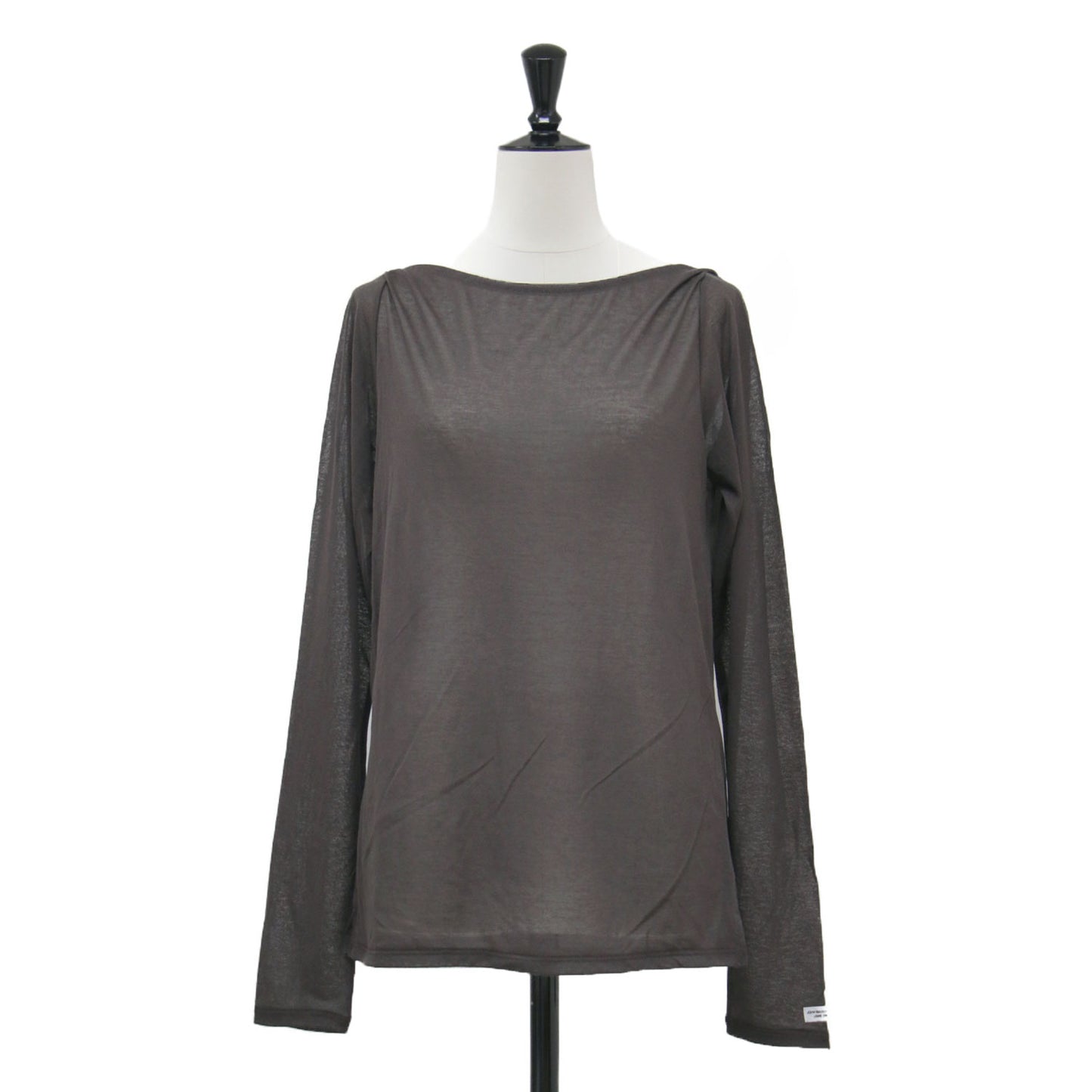コットン シアー ボートネック プルオーバー / COTTON SHEER BOAT NECK PULLOVER カットソー 長袖