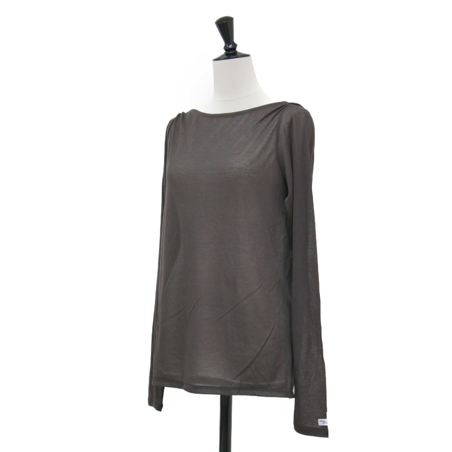 コットン シアー ボートネック プルオーバー / COTTON SHEER BOAT NECK PULLOVER カットソー 長袖
