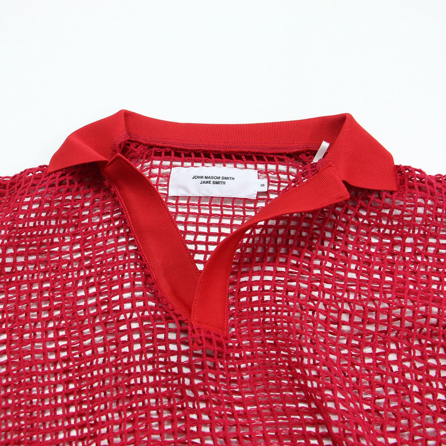 26春夏 スクエア メッシュ スキッパー ポロ / SQUARE MESH SKIPPER POLO シャツ プルオーバー コットン