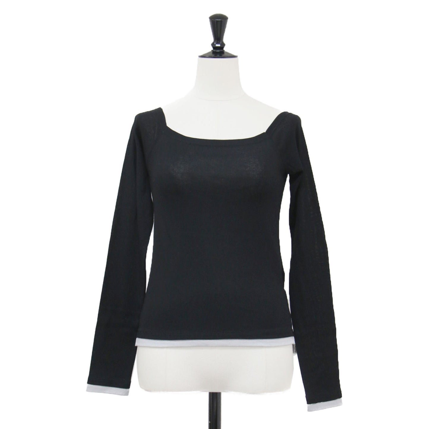 26春夏 コットン オフショルダー レイヤード プルオーバー / COTTON OFF SHOULDER LAYERED PULLOVER カットソー 長袖 コットン