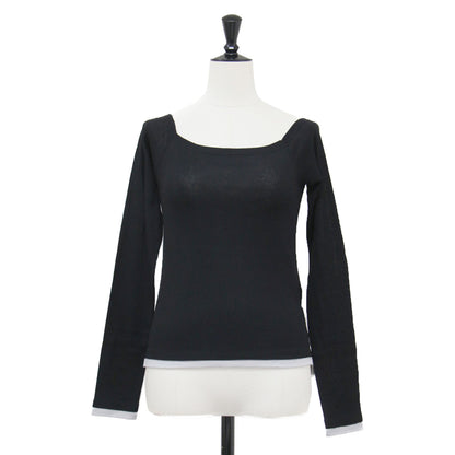 26春夏 コットン オフショルダー レイヤード プルオーバー / COTTON OFF SHOULDER LAYERED PULLOVER カットソー 長袖 コットン
