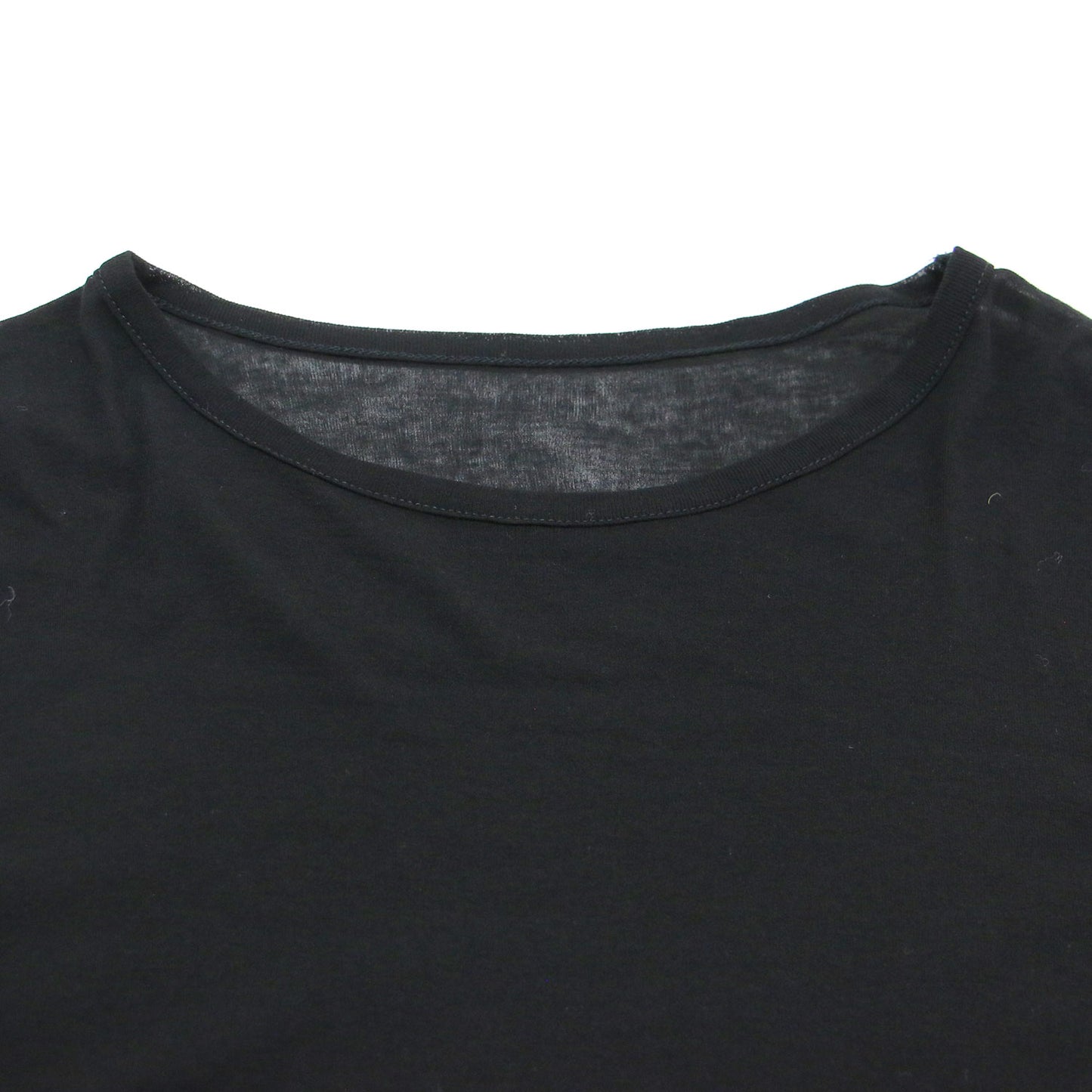26春夏 ロングスリーブ Tシャツ / La nature linge プルオーバー ラウンドネック 長袖 ドロップショルダー シアー 薄手 コットン ウォッシャブル