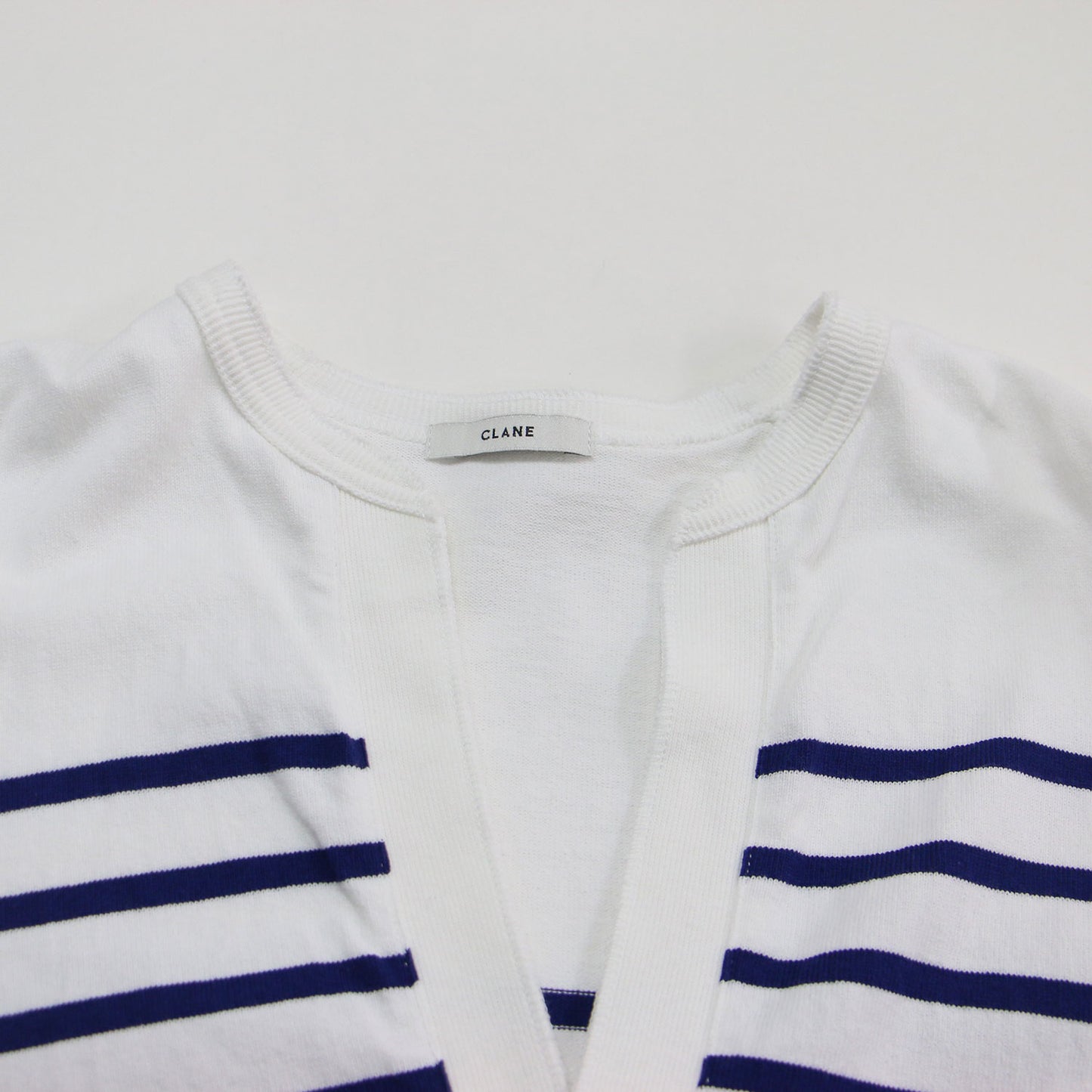 25秋冬 ヘンリーネック ボーダー プルオーバー / WIDE HENRY NECK BORDER TOPS 長袖 ワイド ドロップショルダー コットン