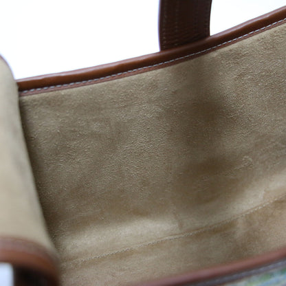 × IENA 別注 25秋冬 シーソー かご ハンドバッグ / SEE SAW BAG LINE CHECK ワンハンドル ツイード ボーダー ラインチェック 牛革