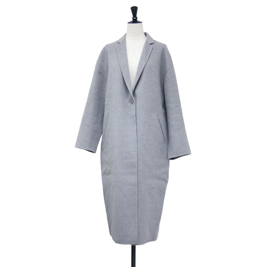 ハミルトン テーラード コート / HAMILTON TAILORED COAT ドロップショルダー ロング丈 1B リバー仕立て ウール
