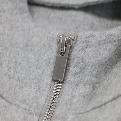 25秋冬 ダブルフェイス ジップアップ ベスト / New Divide GC Zip Up Vest ジレ ノースリーブ ミドル丈 ハイネック メタルジップ ウール カシミヤ