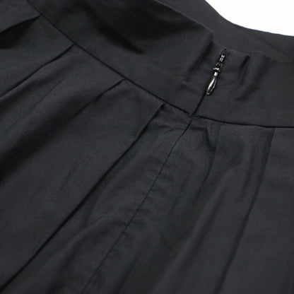 タック ボリューム スカート / TUCK VOLUME SKIRT バックロング ボリューム フレア スリット コットン