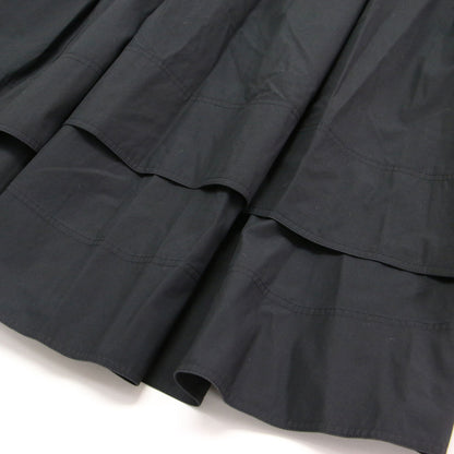 タック ボリューム スカート / TUCK VOLUME SKIRT バックロング ボリューム フレア スリット コットン