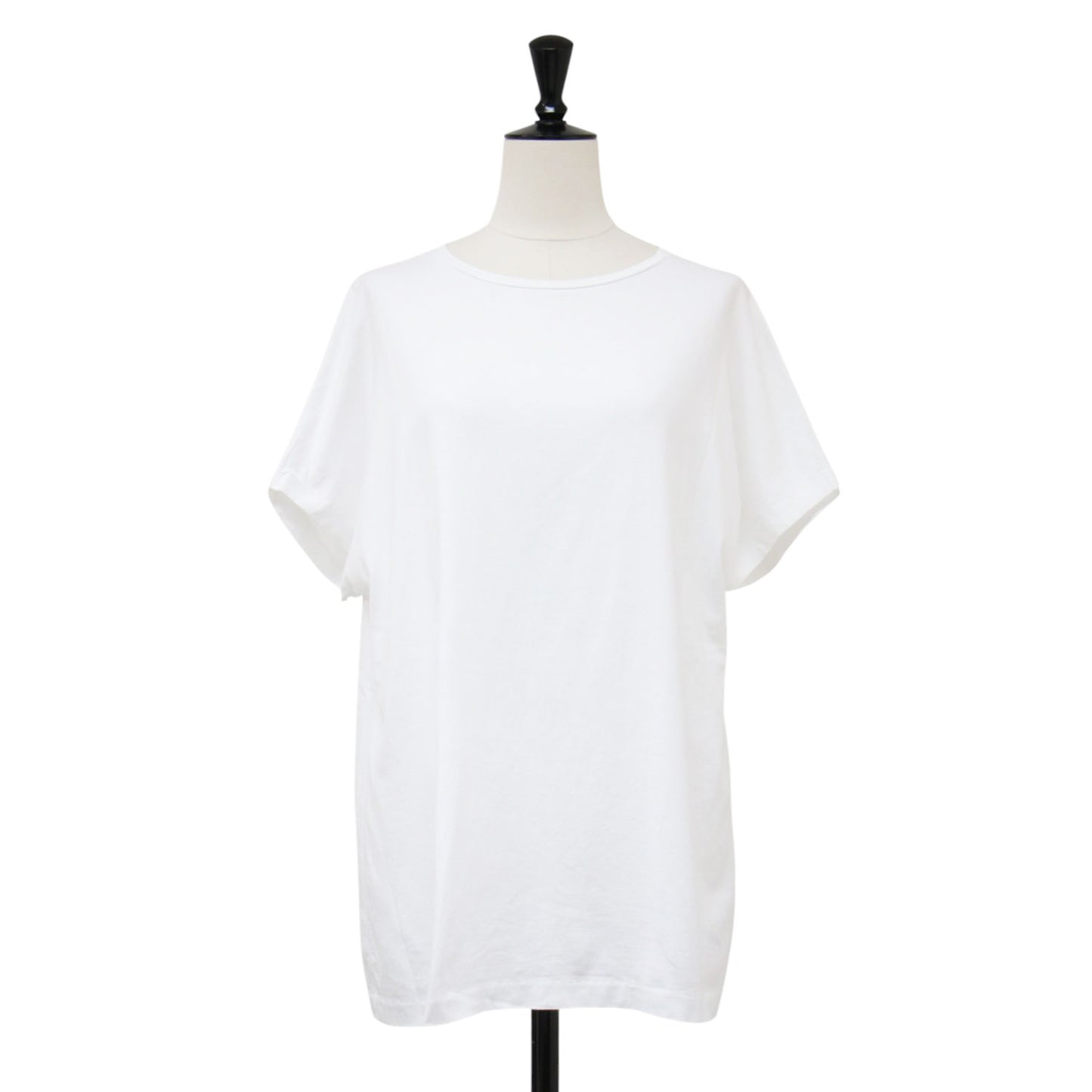 クルーネック 半袖 Tシャツ / カットソー ドルマンスリーブ ドロップショルダー コットン