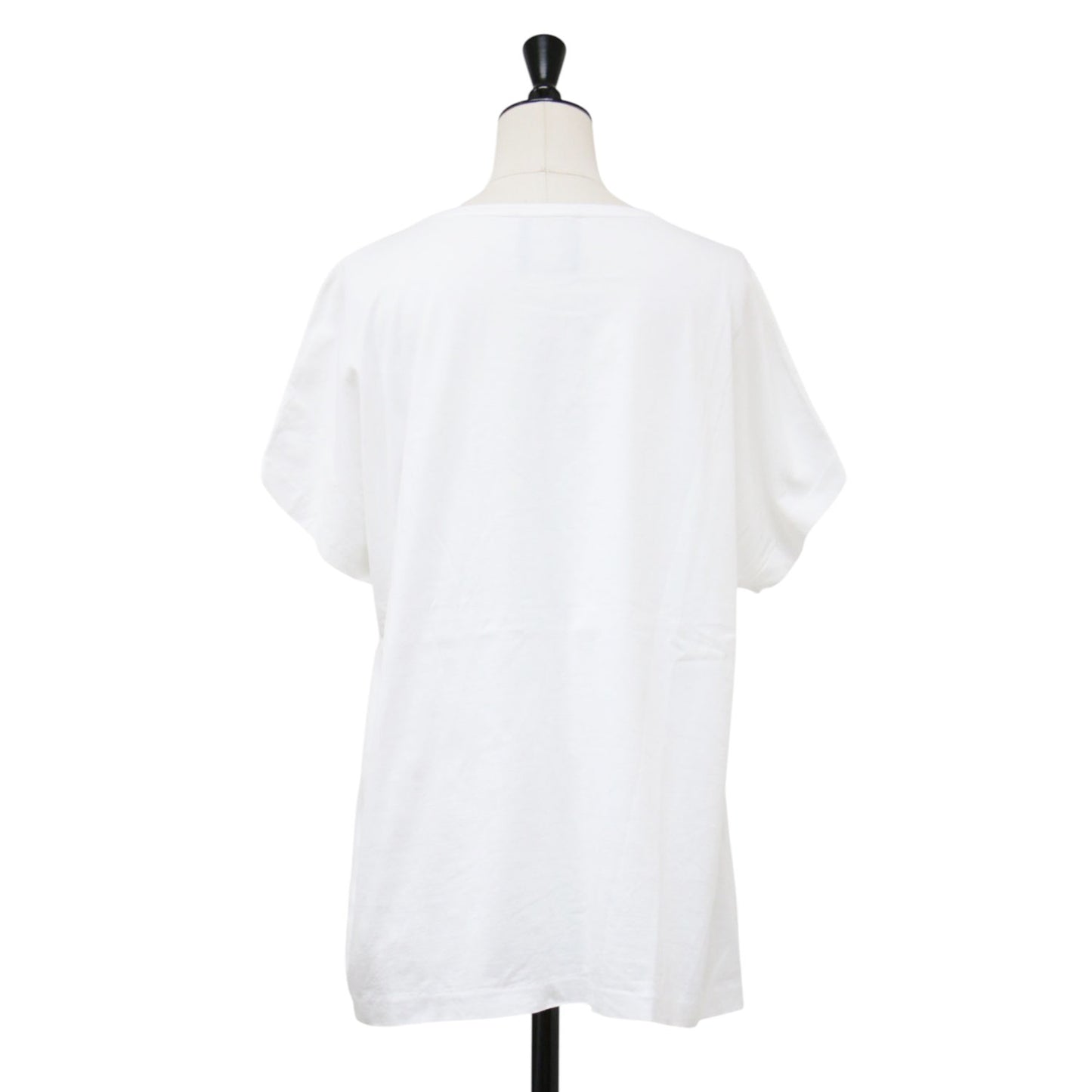 クルーネック 半袖 Tシャツ / カットソー ドルマンスリーブ ドロップショルダー コットン