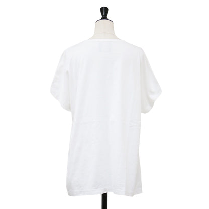 クルーネック 半袖 Tシャツ / カットソー ドルマンスリーブ ドロップショルダー コットン