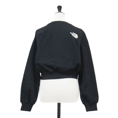 ホワイトレーベル クロップド スウェット / WHITE LABEL プルオーバー 長袖 ショート丈 クルーネック ドロップショルダー ボックスシルエット ロゴ刺繍 コットン