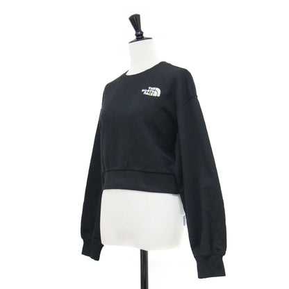 ホワイトレーベル クロップド スウェット / WHITE LABEL プルオーバー 長袖 ショート丈 クルーネック ドロップショルダー ボックスシルエット ロゴ刺繍 コットン