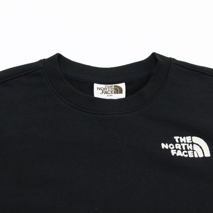 ホワイトレーベル クロップド スウェット / WHITE LABEL プルオーバー 長袖 ショート丈 クルーネック ドロップショルダー ボックスシルエット ロゴ刺繍 コットン