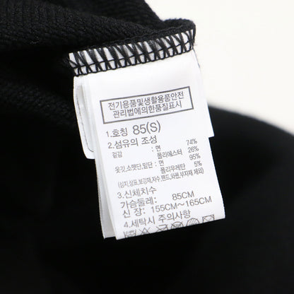 ホワイトレーベル クロップド スウェット / WHITE LABEL プルオーバー 長袖 ショート丈 クルーネック ドロップショルダー ボックスシルエット ロゴ刺繍 コットン