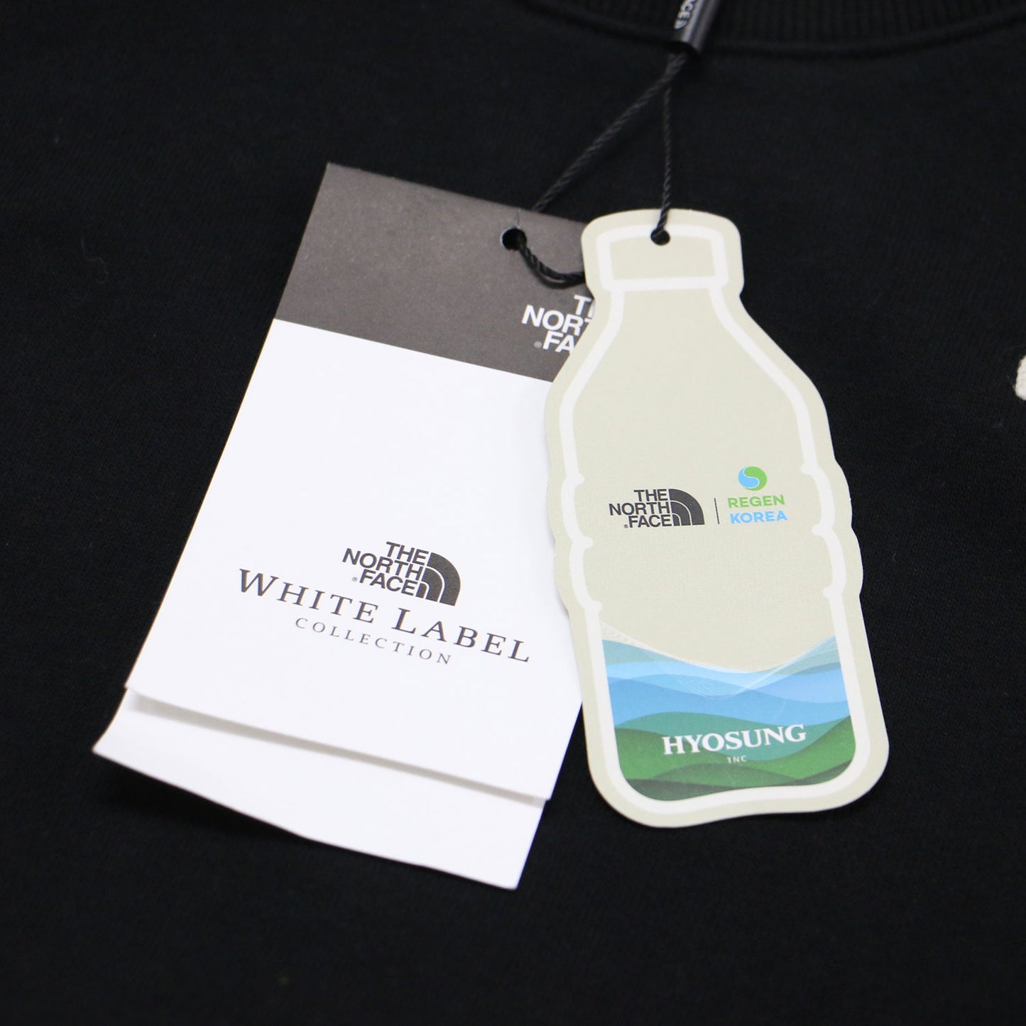 ホワイトレーベル クロップド スウェット / WHITE LABEL プルオーバー 長袖 ショート丈 クルーネック ドロップショルダー ボックスシルエット ロゴ刺繍 コットン