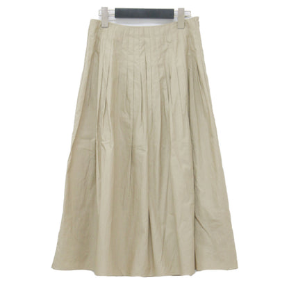 25秋冬 プリーツ ロングスカート / Bendom Pamy Skirt フレア タック タイプライター素材