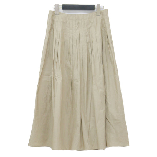 25秋冬 プリーツ ロングスカート / Bendom Pamy Skirt フレア タック タイプライター素材