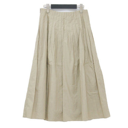 25秋冬 プリーツ ロングスカート / Bendom Pamy Skirt フレア タック タイプライター素材