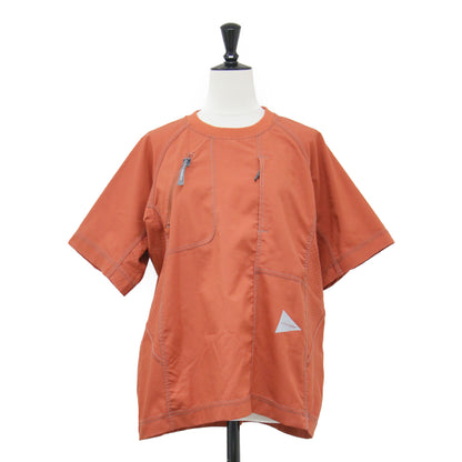 ストレッチ リップ プルオーバー / UV stretch rip pullover ブラウス クルーネック 半袖 ラグラン メッシュ