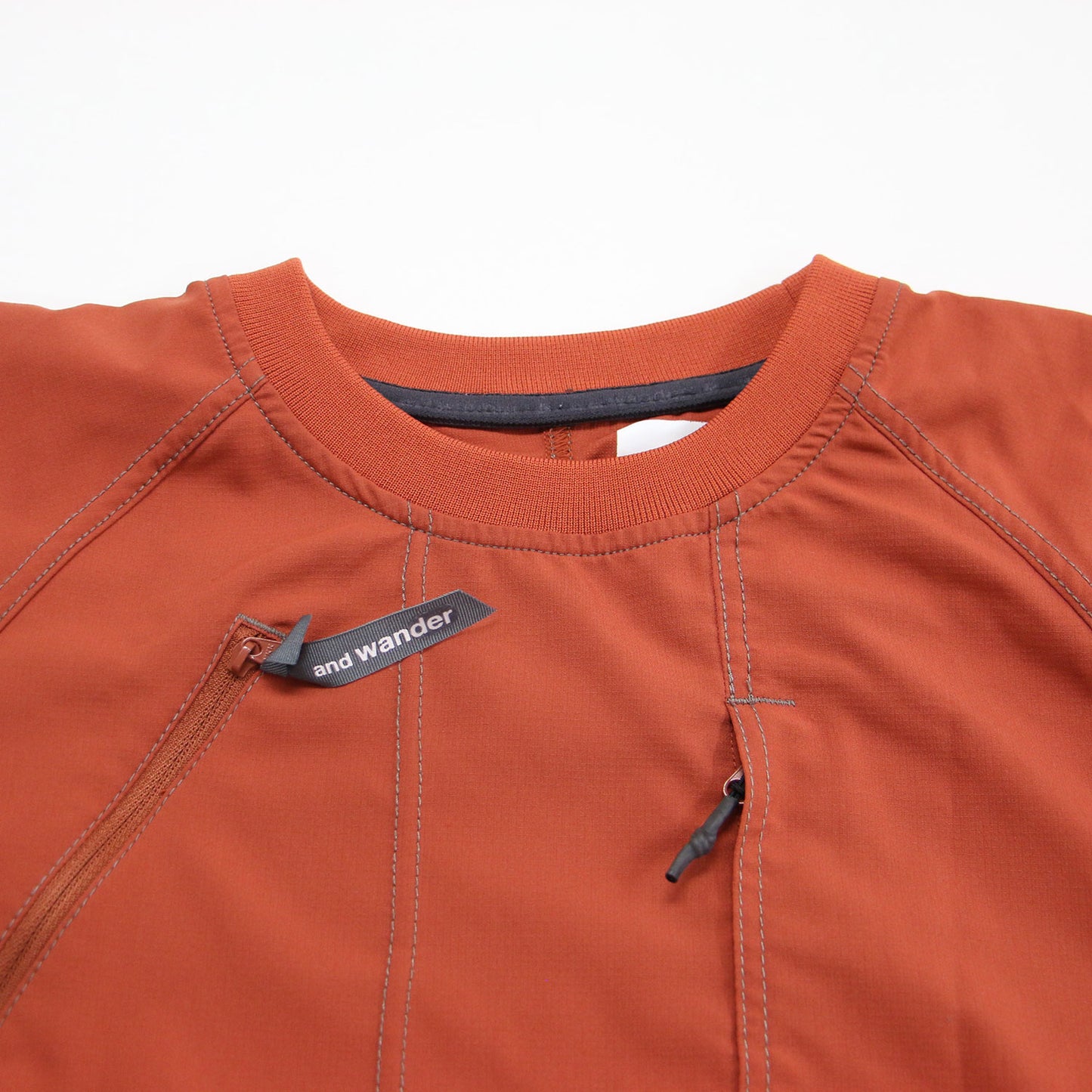 ストレッチ リップ プルオーバー / UV stretch rip pullover ブラウス クルーネック 半袖 ラグラン メッシュ