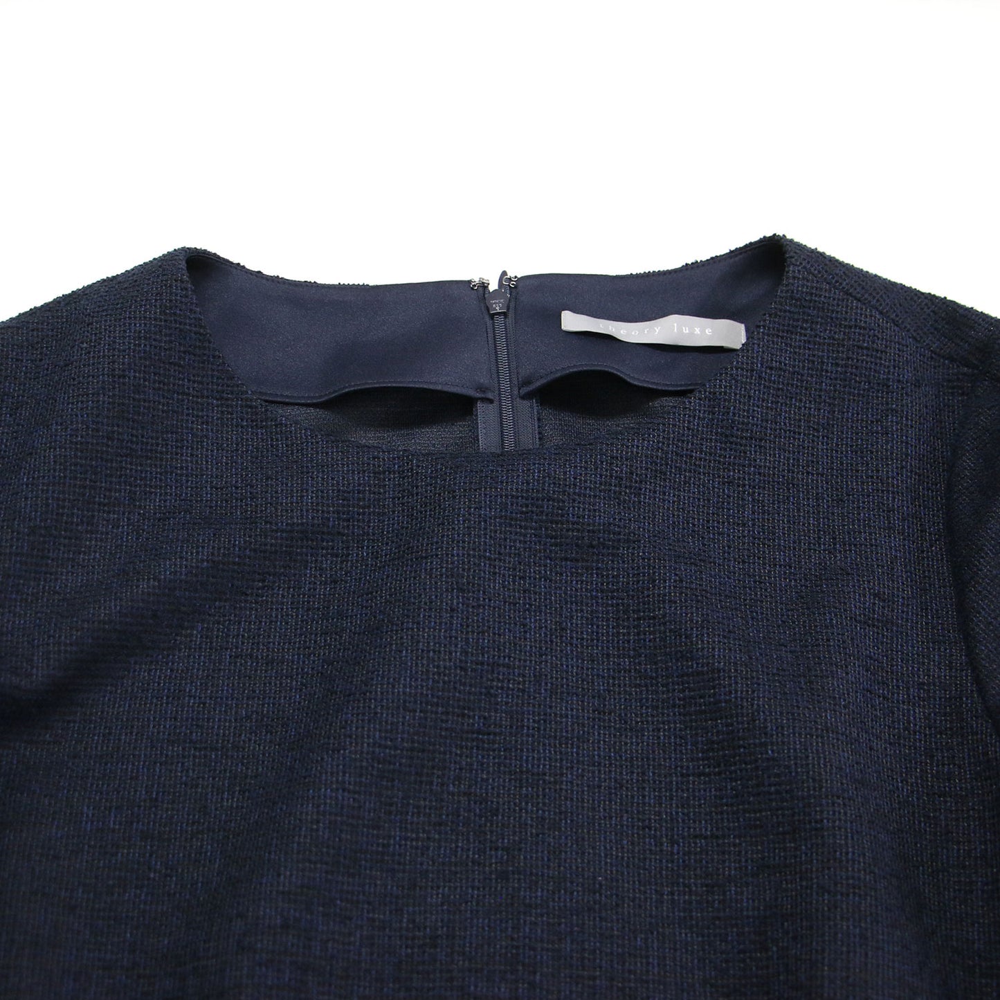 20春夏 3way セットアップ / Tweed Jersey Marty B&Mox ドレス Aライン ノースリーブ ペプラム ツイード バックファスナー コットン