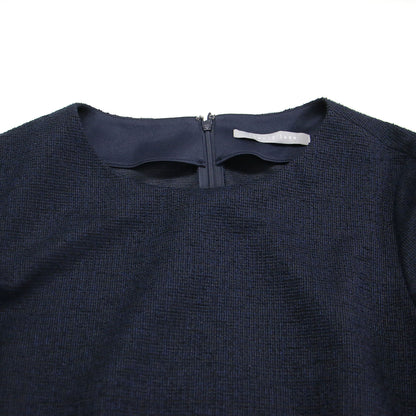 20春夏 3way セットアップ / Tweed Jersey Marty B&Mox ドレス Aライン ノースリーブ ペプラム ツイード バックファスナー コットン