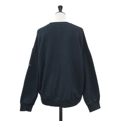ワイド スウェット プルオーバー / wide sweat PO トレーナー クルーネック 長袖 ドロップショルダー ブランドタグ コットン ウォッシャブル