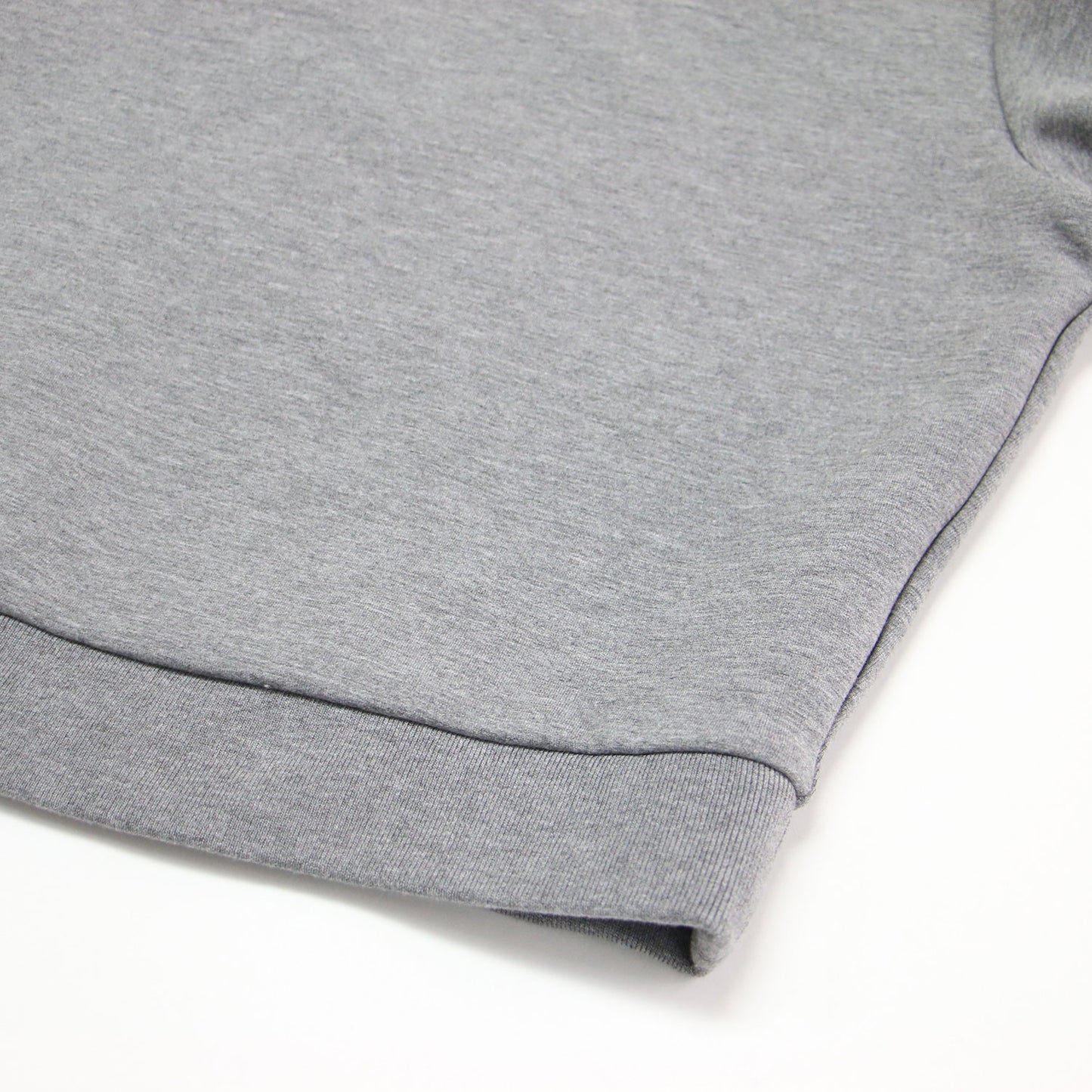25秋冬 モックネック ミディ プルオーバー / Double Knit N Rib Neck Top スウェット 長袖 ドロップショルダー スリット